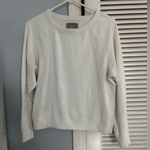 Everlane White Crewneck Sweatshirt 100% cotton M
